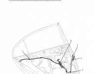 Проводка задней двери Geely Emgrand EC7